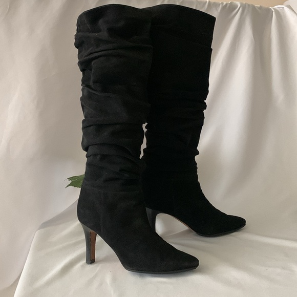 MANOLO BLAHNIk Slouchy Suede Leather Boots - Picture 2 of 15